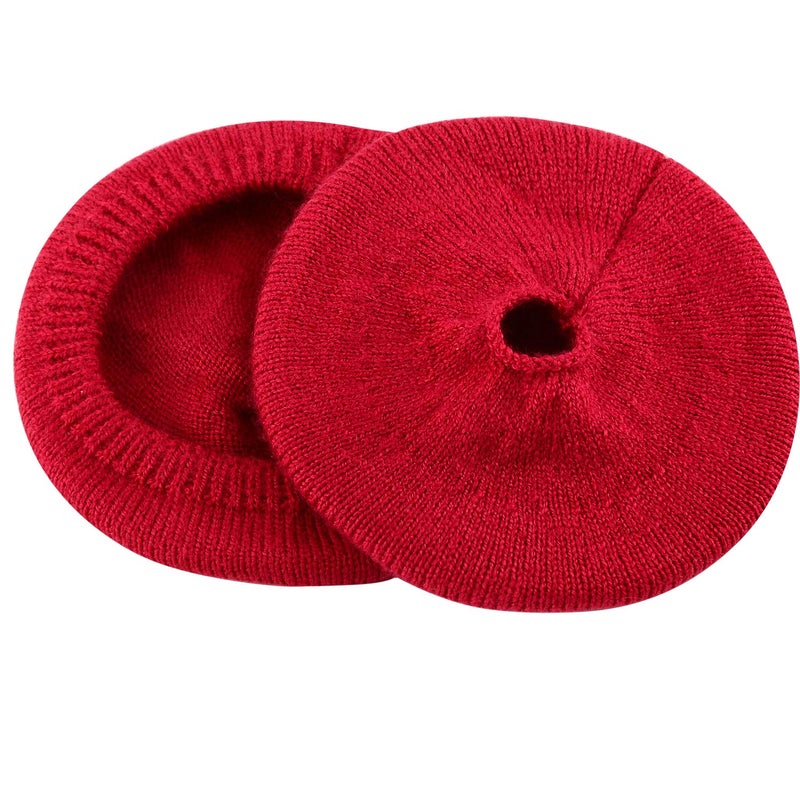 JARMOR Earpads Sweater Cover Protectors with Knit Fabric for Beats Solo 3/2, Solo HD/Mixr/EP Headphones and Other Headsets with 1.57-3.14 Inch Ear Cushions [ 2 Pairs ] (Red) - Image 5
